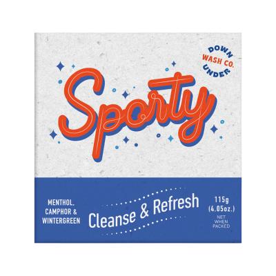 Downunder Wash Co. Sporty Cleanse & Refresh Menthol Camphor & Wintergreen 115g Downunder Wash Co. Sporty Cleanse & Refresh Menthol Camphor & Wintergreen 115g